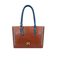 Gracie 02 Brown Leather Tote Bag