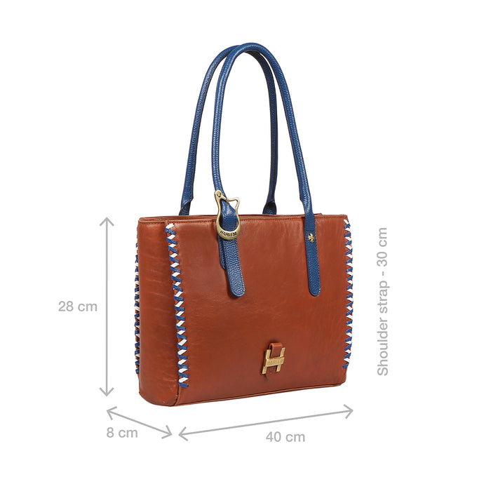 Gracie 02 Brown Leather Tote Bag