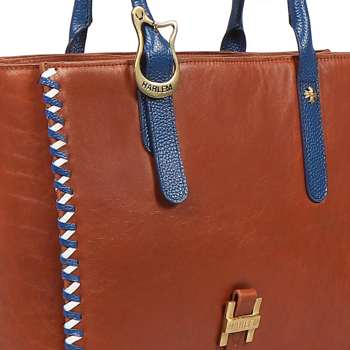 Gracie 02 Brown Leather Tote Bag