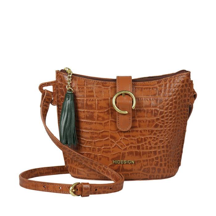 Grateau Tan Leather Sling Bag