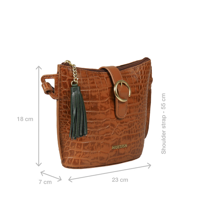 Grateau Tan Leather Sling Bag