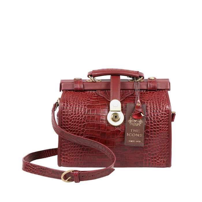 Grazia Red Leather Satchel