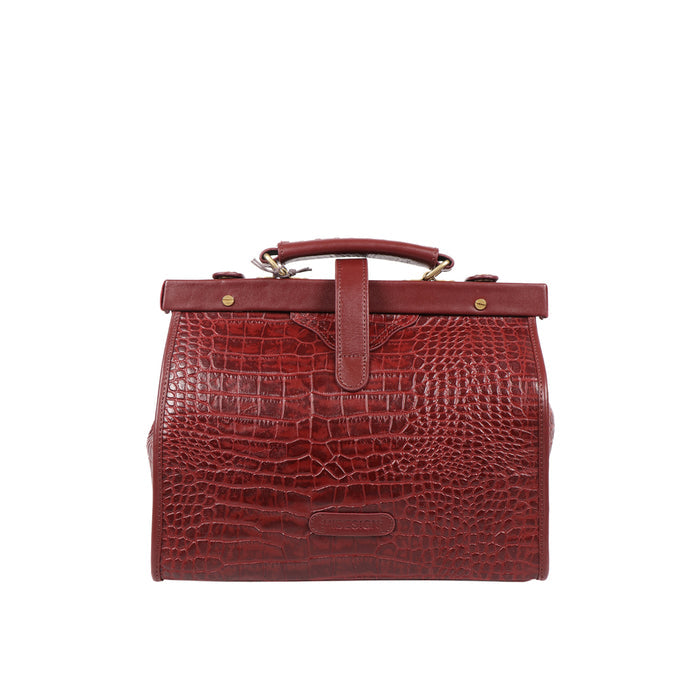 Grazia Red Leather Satchel