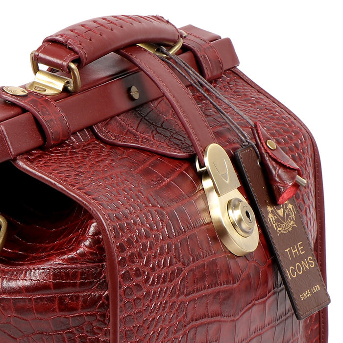 Grazia Red Leather Satchel