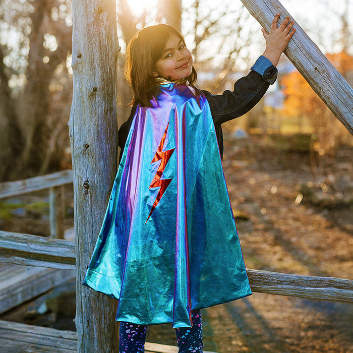 Great Pretenders - Blue Lightning Cape Size 5-6