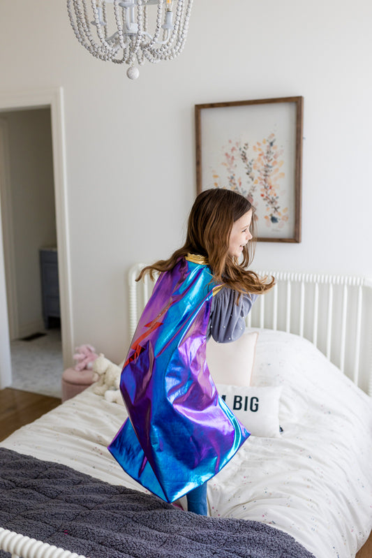 Great Pretenders - Blue Lightning Cape Size 5-6