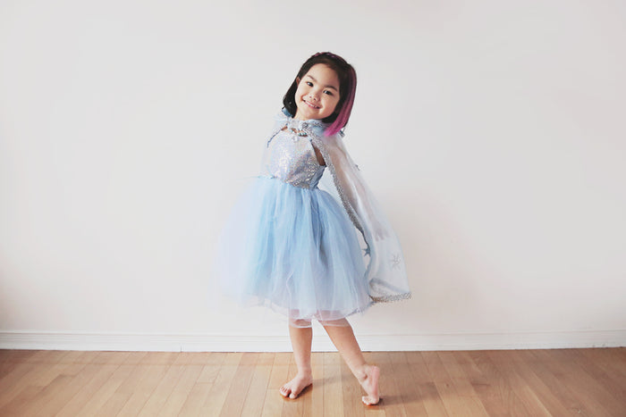 Great Pretenders - Blue Sequins Princess Dress - Size 3-4