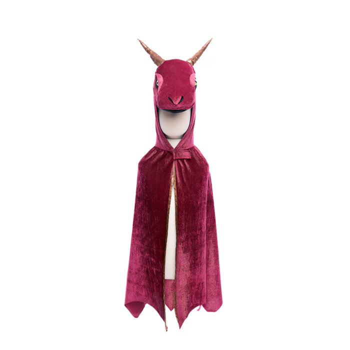 Great Pretenders - Burgundy & Copper Starry Night Dragon Cape Size 5-6