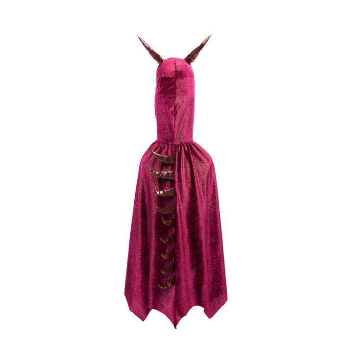 Great Pretenders - Burgundy & Copper Starry Night Dragon Cape Size 5-6