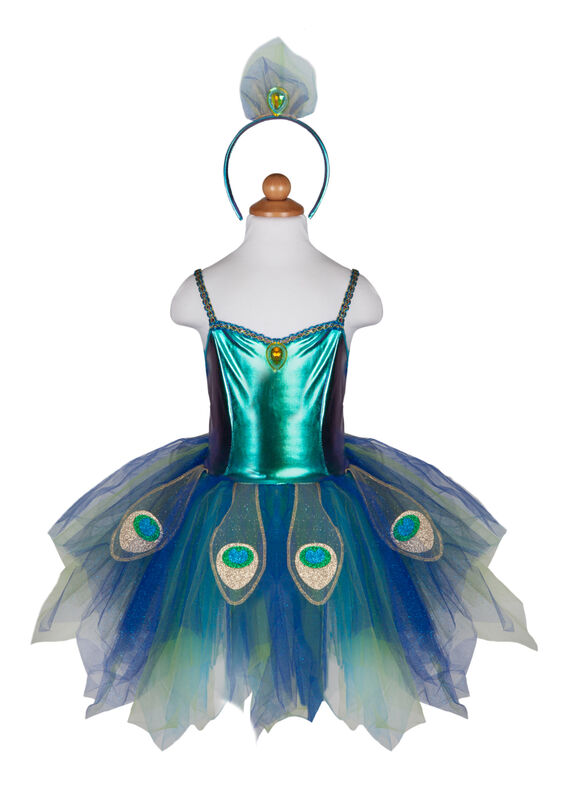 Great Pretenders - Pretty Peacock Dress & Headband - Size 5-6