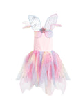 Great Pretenders - Rainbow Fairy Dress with Wings - Size 3-4