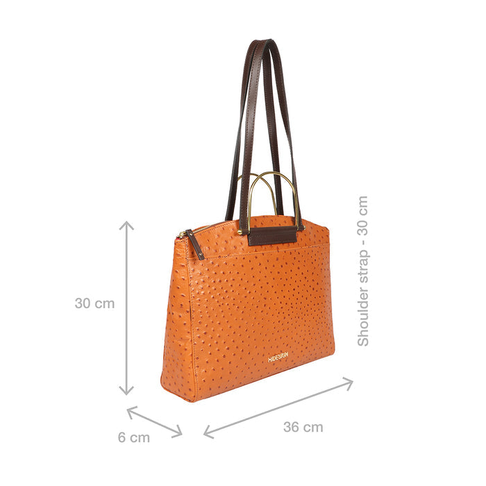 Greta 01 Tan Leather Shoulder Bag