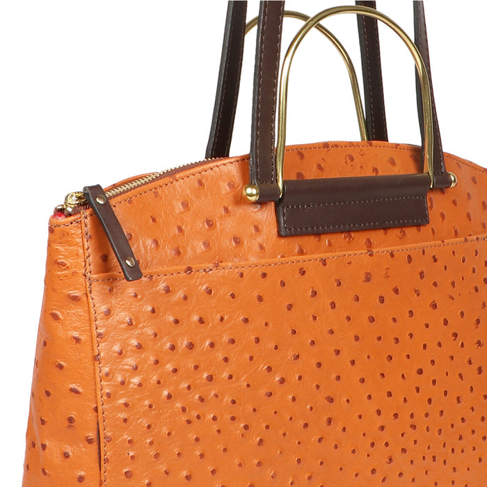 Greta 01 Tan Leather Shoulder Bag
