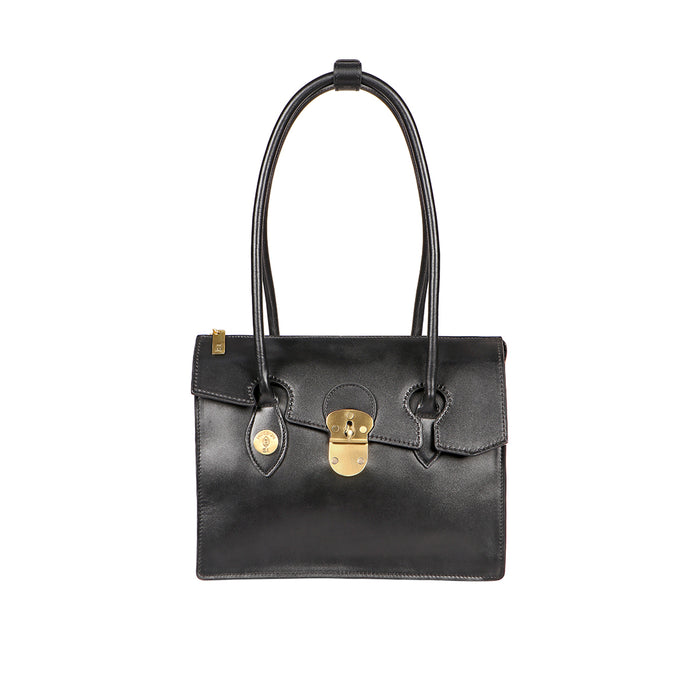 Growth - 03 Black Leather Shoulder Bag
