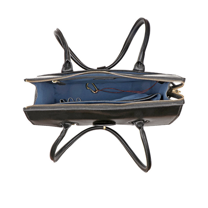 Growth - 03 Black Leather Shoulder Bag