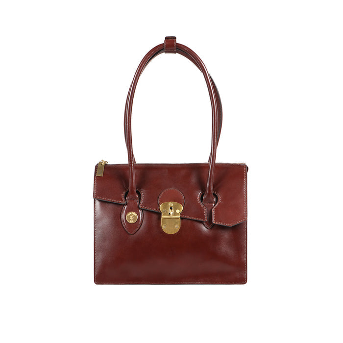 Growth - 03 Brown Leather Shoulder Bag