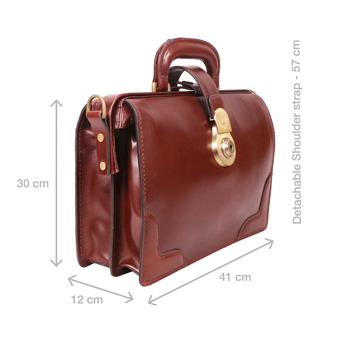 Growth - 04 Brown Leather Shoulder Bag
