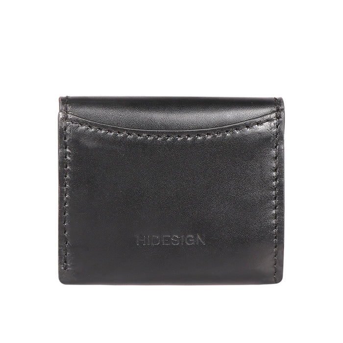Growth - W1 Black Leather Trifold Wallet