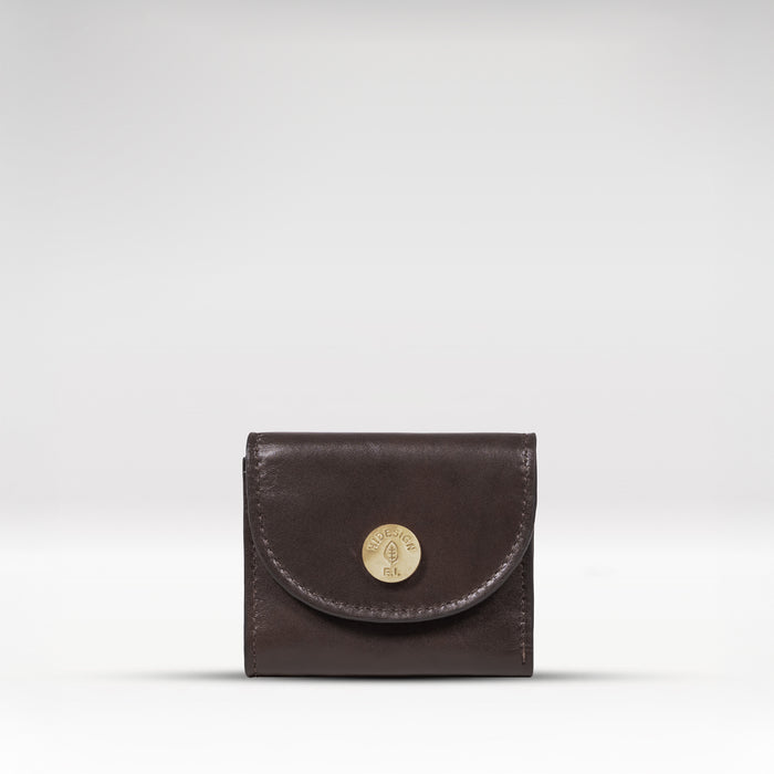 Growth - W1 Brown Leather Trifold Wallet