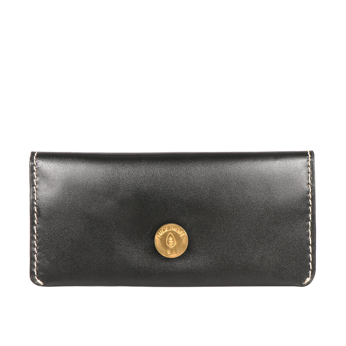 Growth - W2 Black Leather Bi-Fold Wallet