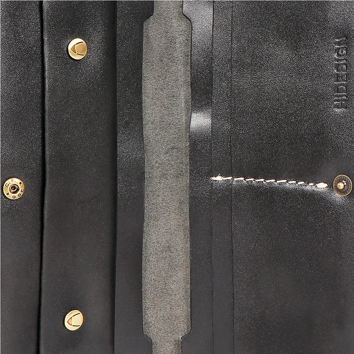 Growth - W2 Black Leather Bi-Fold Wallet