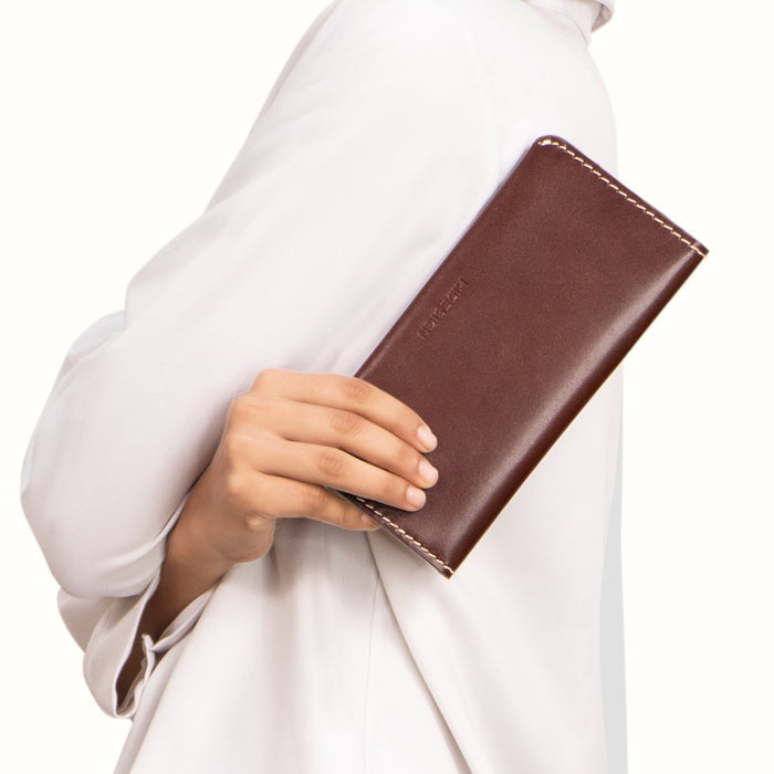 Growth - W2 Brown Leather Bi-Fold Wallet
