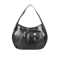 Growth 01 Black Leather Shoulder Bag