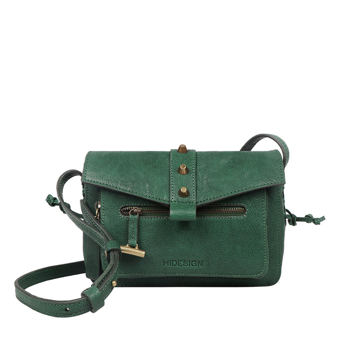 Guevara 01 Green Leather Sling Bag