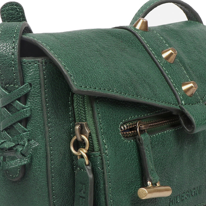 Guevara 01 Green Leather Sling Bag