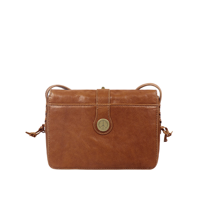 Guevara 01 Orange Leather Sling Bag