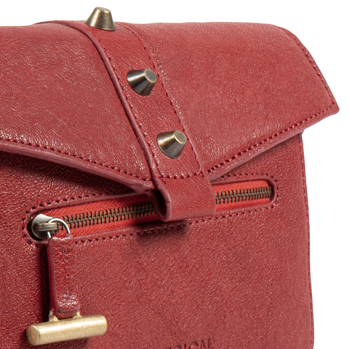 Guevara 01 Red Leather Sling Bag