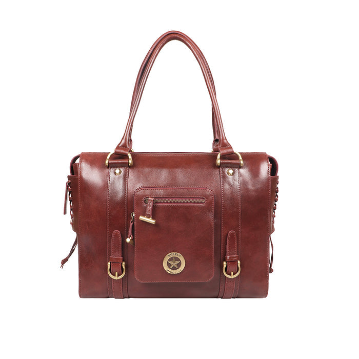 Guevara 03 Red Leather Shoulder Bag