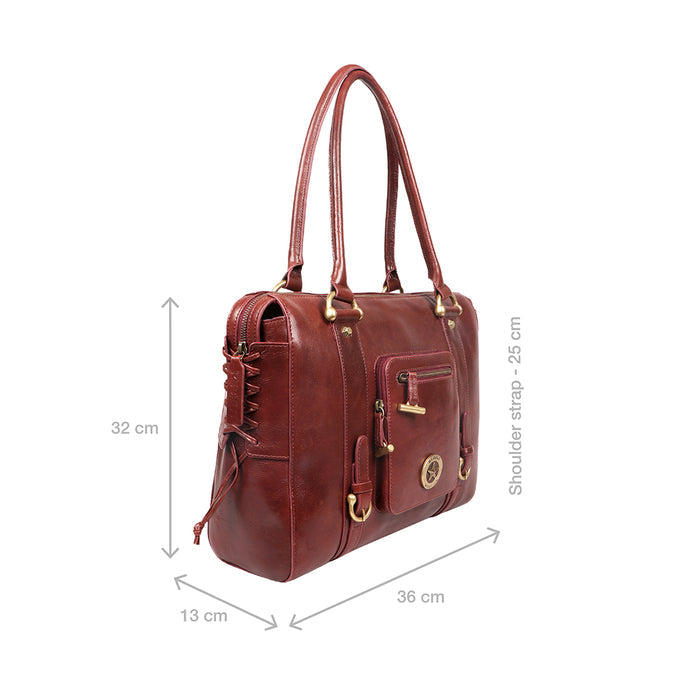 Guevara 03 Red Leather Shoulder Bag