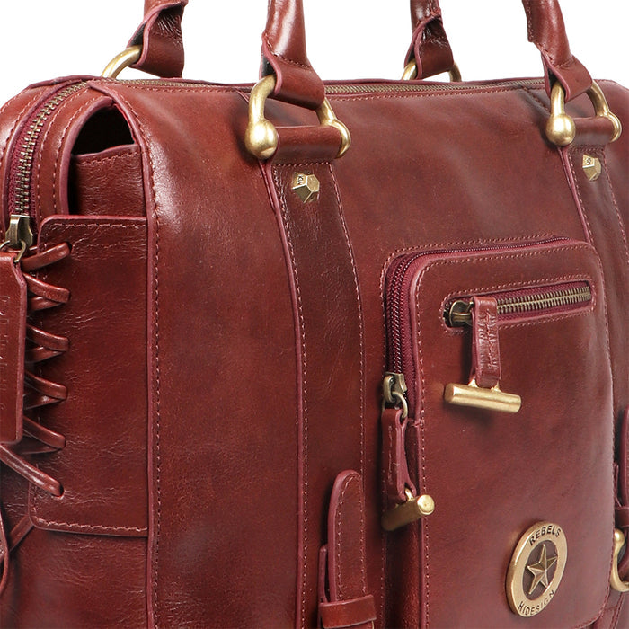 Guevara 03 Red Leather Shoulder Bag