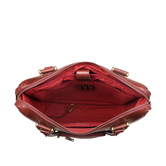 Guevara 03 Red Leather Shoulder Bag