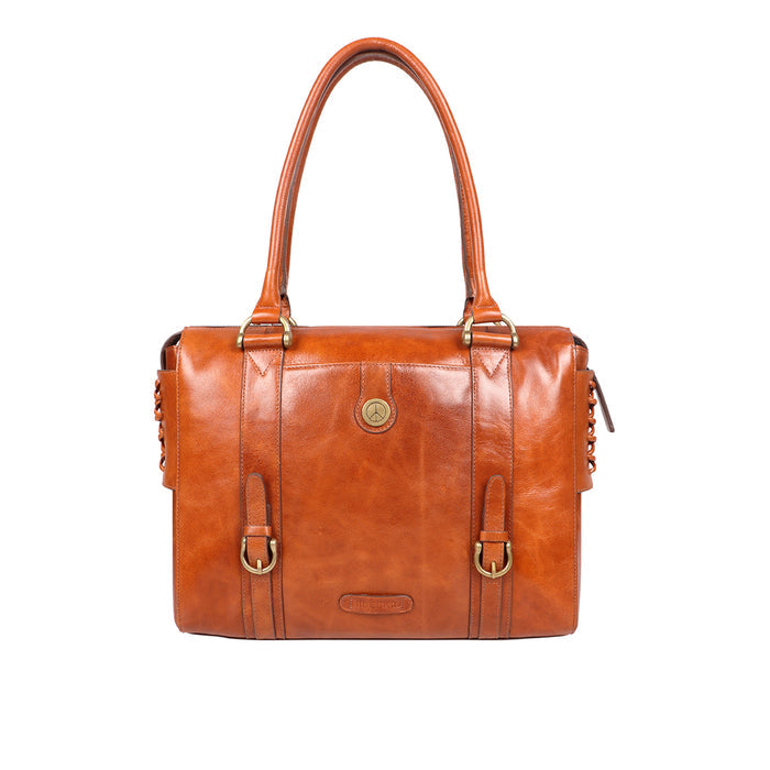 Guevara 03 Tan Leather Shoulder Bag