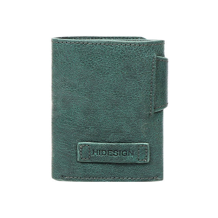 Guevara W1 Green Leather Trifold Wallet