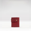 Guevara W1 Red Leather Trifold Wallet