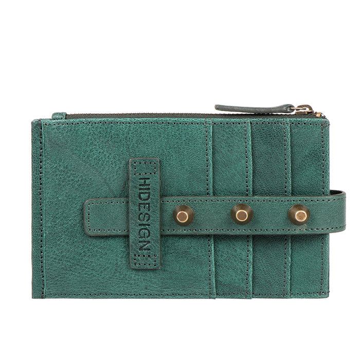 Guevara W2 Green Leather Bi-Fold Wallet