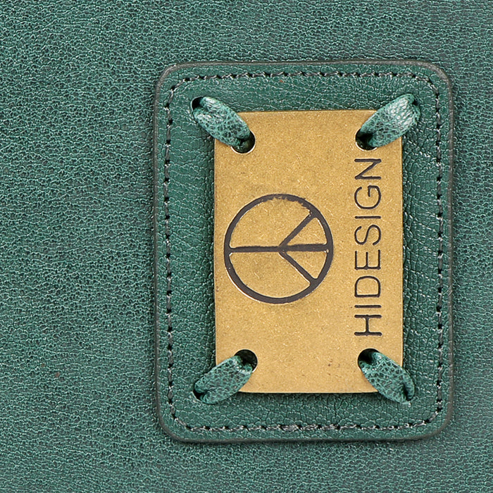 Guevara W2 Green Leather Bi-Fold Wallet