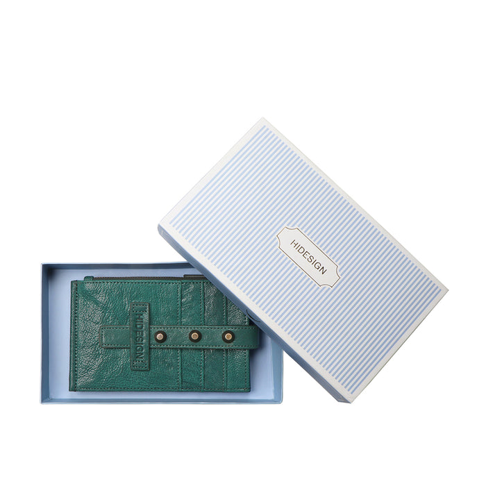 Guevara W2 Green Leather Bi-Fold Wallet