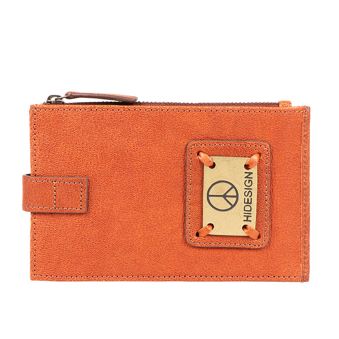 Guevara W2 Orange Leather Bi-Fold Wallet