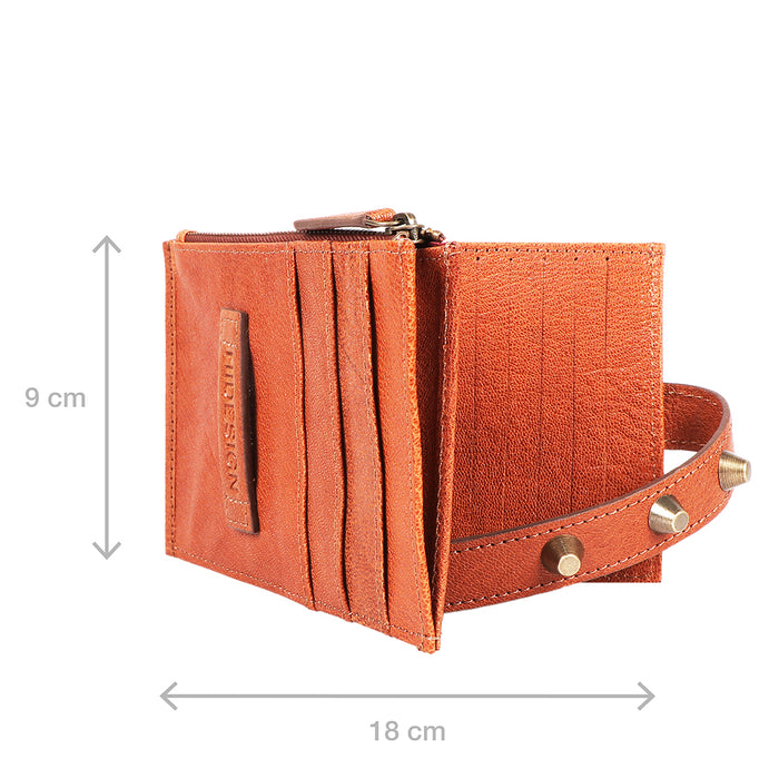 Guevara W2 Orange Leather Bi-Fold Wallet
