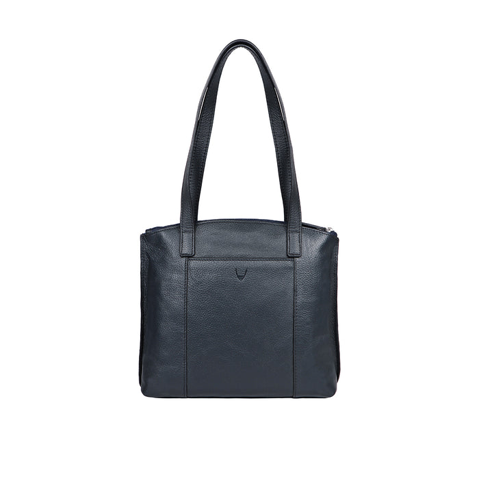 Guyana 02 Blue Leather Tote Bag