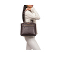 Guyana 02 Brown Leather Tote Bag