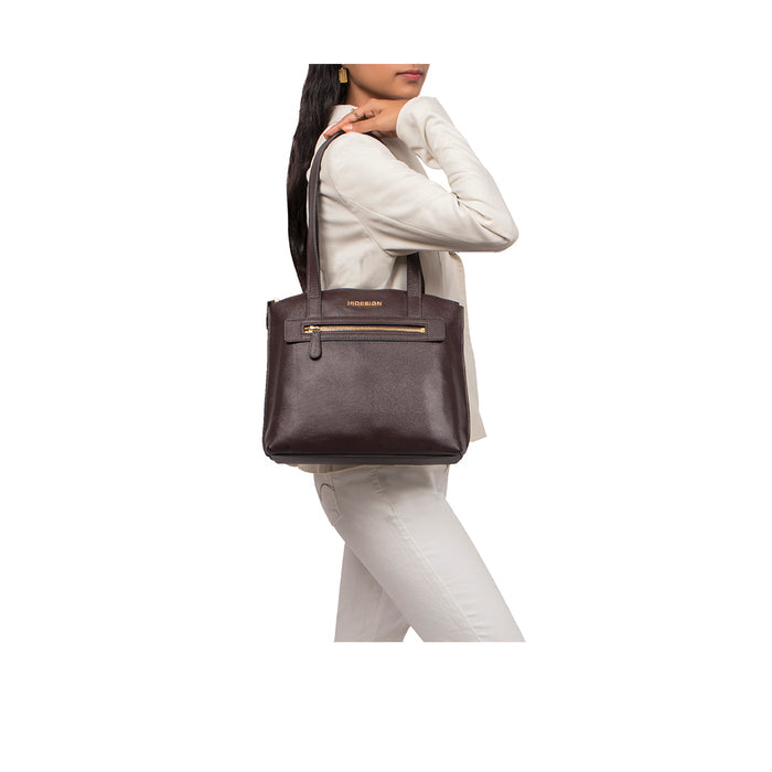 Guyana 02 Brown Leather Tote Bag