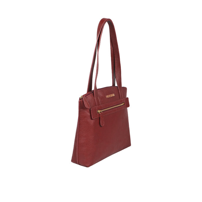 Guyana 02 Red Leather Tote Bag