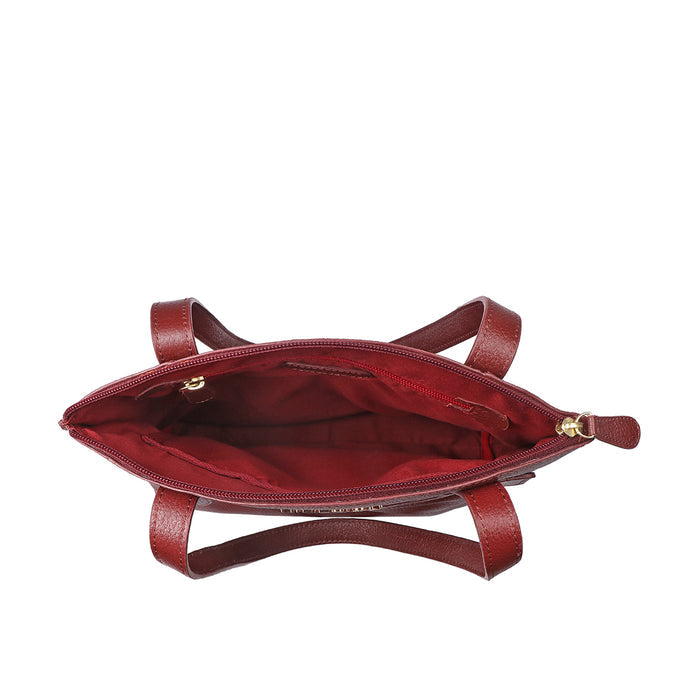 Guyana 02 Red Leather Tote Bag