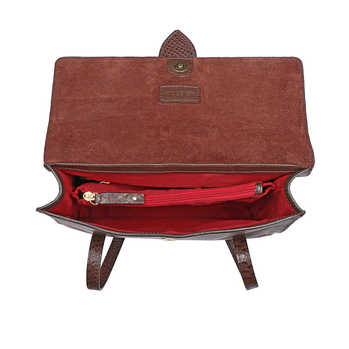 Gwen 01 Brown Leather Shoulder Bag