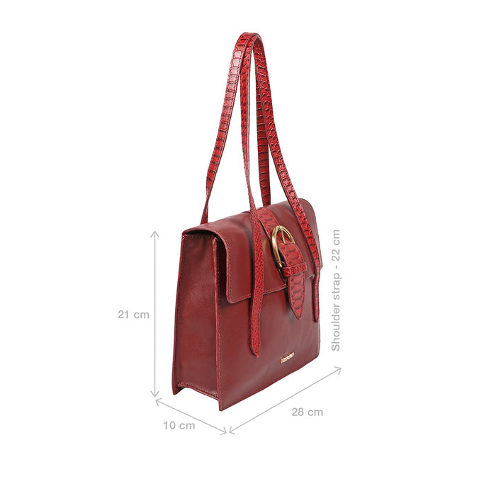 Gwen 01 Red Leather Shoulder Bag